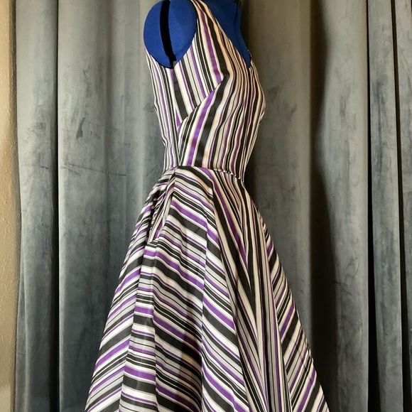 Pinup Girl Clothing Pinup Couture Havana Nights Dress Solstice Stripe Size M NWT - Picture 5 of 7